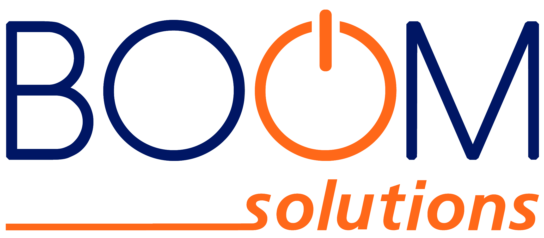 logotipo boom solutions